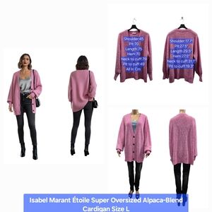 Isabel Marant Étoile Super Oversized Alpaca-Blend Cardigan Size L